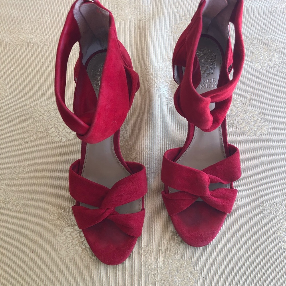 Ankle strap Suede red Vince camuto